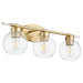 Quorum Home Quorum - 5317-3-80 - Three Light Vanity - Aged Brass