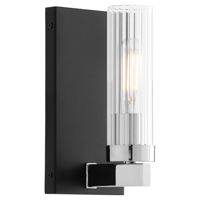 Quorum Home Quorum - 533-1-5914 - One Light Vanity - Matte Black w/ Chrome