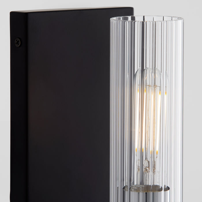 Quorum Home Quorum - 533-1-5914 - One Light Vanity - Matte Black w/ Chrome