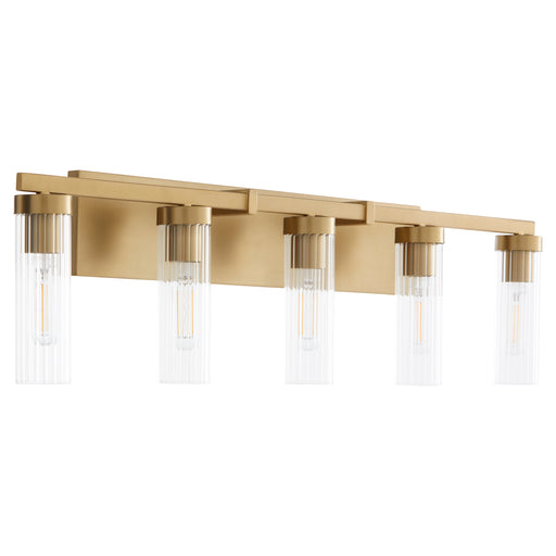 Quorum Home Quorum - 533-5-80 - Five Light Vanity - Aged Brass