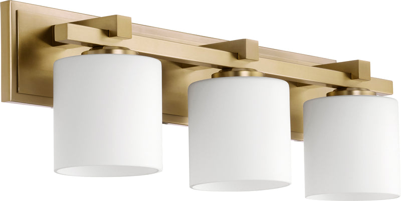 Quorum Home Quorum - 5369-3-80 - Three Light Vanity - Aged Brass
