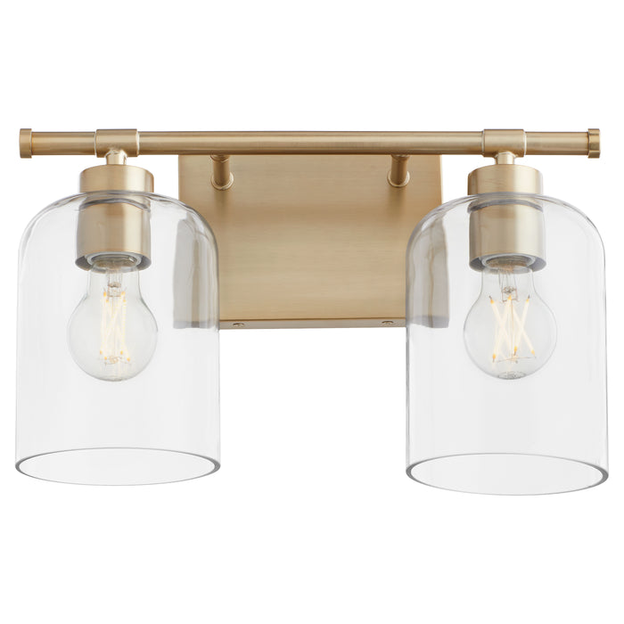 Quorum Home Quorum - 5374-2-80 - Two Light Vanity - Aged Brass