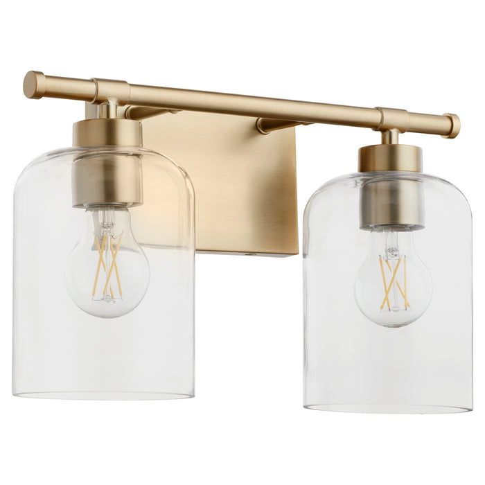 Quorum Home Quorum - 5374-2-80 - Two Light Vanity - Aged Brass