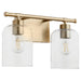 Quorum Home Quorum - 5374-2-80 - Two Light Vanity - Aged Brass