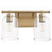 Quorum Home Quorum - 5374-2-80 - Two Light Vanity - Aged Brass