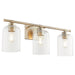 Quorum Home Quorum - 5374-3-80 - Three Light Vanity - Aged Brass