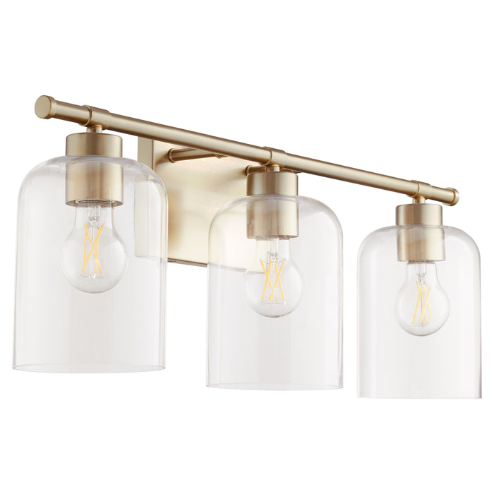 Quorum Home Quorum - 5374-3-80 - Three Light Vanity - Aged Brass