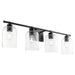 Quorum Home Quorum - 5374-4-59 - Four Light Vanity - Matte Black