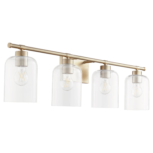 Quorum Home Quorum - 5374-4-80 - Four Light Vanity - Aged Brass