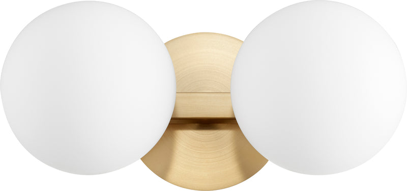 Quorum Home Quorum - 539-2-80 - Two Light Vanity - Aged Brass