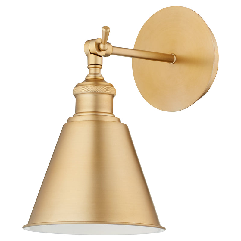 Quorum Home Quorum - 5390-80 - One Light Wall Mount - Aged Brass