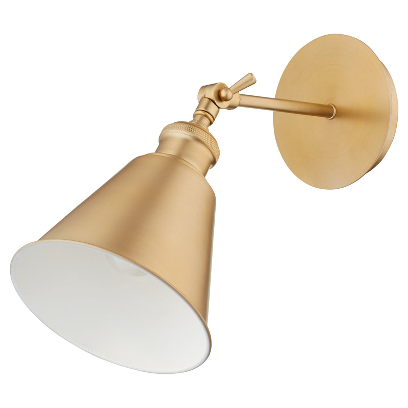 Quorum Home Quorum - 5390-80 - One Light Wall Mount - Aged Brass