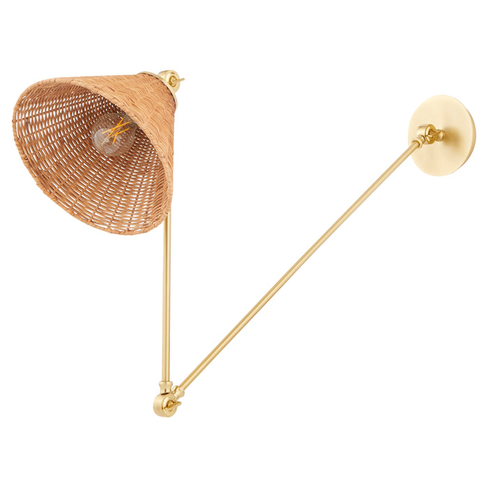 Quorum Home Quorum - 5394-80 - One Light Wall Mount - Aged Brass