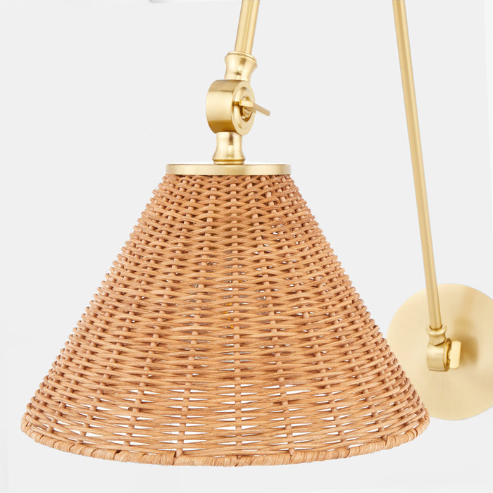 Quorum Home Quorum - 5394-80 - One Light Wall Mount - Aged Brass