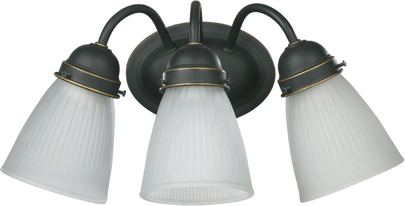 3 Light Wall Mount W/ 2532 - Old World