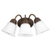 Quorum Home Quorum - 5404-3-86 - Three Light Wall Mount - Oiled Bronze
