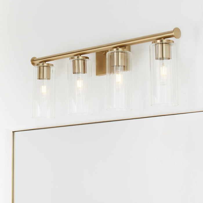 Quorum Home Quorum - 541-4-80 - Four Light Vanity - Aged Brass