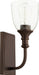 Quorum Home Quorum - 5411-1-186 - One Light Wall Mount - Oiled Bronze w/ Clear/Seeded