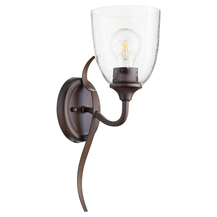 Quorum Home Quorum - 5427-1-286 - One Light Wall Mount - Oiled Bronze w/ Clear/Seeded