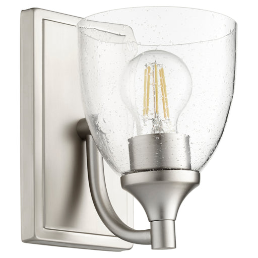 Quorum Home Quorum - 5459-1-265 - One Light Wall Mount - Satin Nickel w/ Clear/Seeded