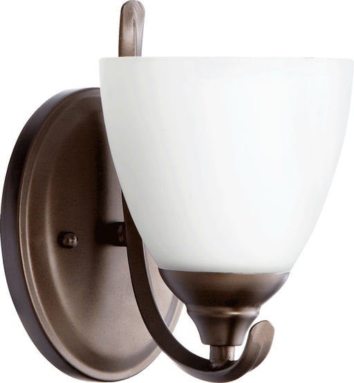 Quorum Home Quorum - 5508-1-86 - One Light Wall Mount - Oiled Bronze w/ Satin Opal