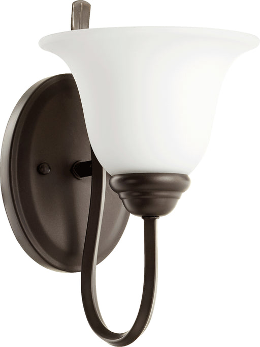 Quorum Home Quorum - 5510-1-186 - One Light Wall Mount - Oiled Bronze w/ Satin Opal