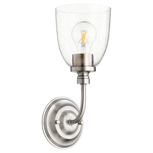 Quorum Home Quorum - 5522-1-265 - One Light Wall Mount - Satin Nickel w/ Clear/Seeded