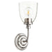 Quorum Home Quorum - 5522-1-265 - One Light Wall Mount - Satin Nickel w/ Clear/Seeded