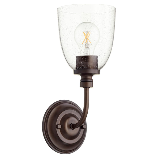 Quorum Home Quorum - 5522-1-286 - One Light Wall Mount - Oiled Bronze w/ Clear/Seeded