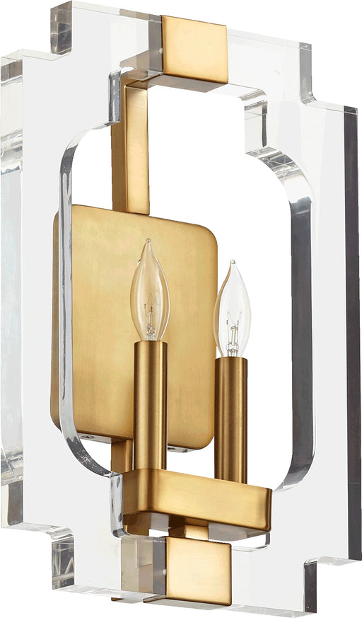 Quorum Home Quorum - 555-2-80 - Two Light Wall Sconce - Aged Brass