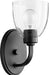 Quorum Home Quorum - 5560-1-69 - One Light Wall Mount - Textured Black w/ Clear/Seeded