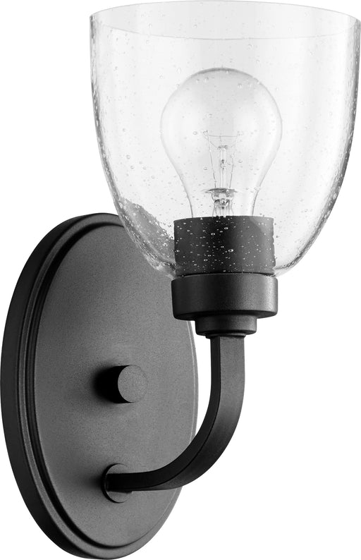 Quorum Home Quorum - 5560-1-69 - One Light Wall Mount - Textured Black w/ Clear/Seeded