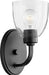 Quorum Home Quorum - 5560-1-69 - One Light Wall Mount - Textured Black w/ Clear/Seeded
