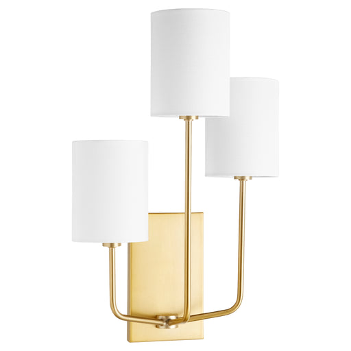 Quorum Home Quorum - 557-3-80 - Three Light Wall Mount - Aged Brass