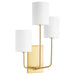 Quorum Home Quorum - 557-3-80 - Three Light Wall Mount - Aged Brass