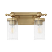 Quorum Home Quorum - 560-2-80 - Two Light Vanity - Aged Brass