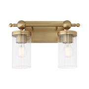 Quorum Home Quorum - 560-2-80 - Two Light Vanity - Aged Brass