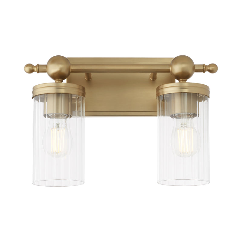 Quorum Home Quorum - 560-2-80 - Two Light Vanity - Aged Brass