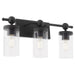 Quorum Home Quorum - 560-3-59 - Three Light Vanity - Matte Black