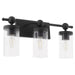 Quorum Home Quorum - 560-3-59 - Three Light Vanity - Matte Black