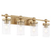 Quorum Home Quorum - 560-4-80 - Four Light Vanity - Aged Brass