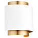 Quorum Home Quorum - 5610-0880 - One Light Wall Sconce - Studio White w/ Aged Brass