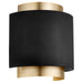 Quorum Home Quorum - 5610-6980 - One Light Wall Sconce - Textured Black w/ Aged Brass