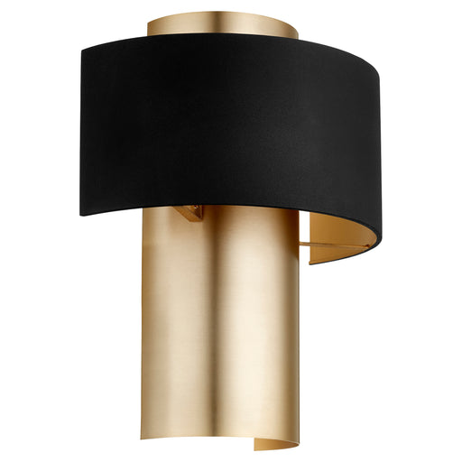 Quorum Home Quorum - 5611-6980 - One Light Wall Sconce - Textured Black w/ Aged Brass