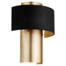 Quorum Home Quorum - 5611-6980 - One Light Wall Sconce - Textured Black w/ Aged Brass