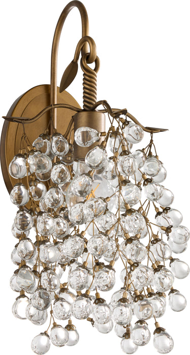 GLICINA 1 Light Wall Mount - Natural Brass