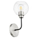 Quorum Home Quorum - 572-1-6965 - One Light Wall Mount - Textured Black w/ Satin Nickel