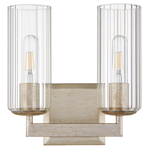 Quorum Home Quorum - 574-2-60 - Two Light Vanity - Aged Silver Leaf