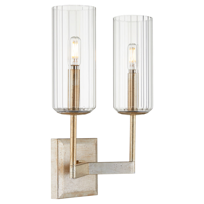 Quorum Home Quorum - 574-260 - Two Light Wall Mount - Aged Silver Leaf