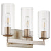 Quorum Home Quorum - 574-3-60 - Three Light Vanity - Aged Silver Leaf